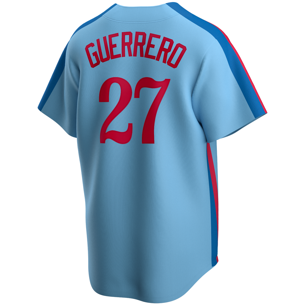 Montreal Expos Vladimir Guerrero Nike Light Blue Road Cooperstown Collection Team Jersey for Men product image 3, provided