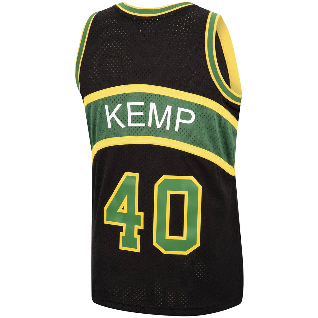 Shawn Kemp Seattle SuperSonics Mitchell & Ness Black 1994-95 Hardwood Classics Reload Swingman Jersey for Men product image