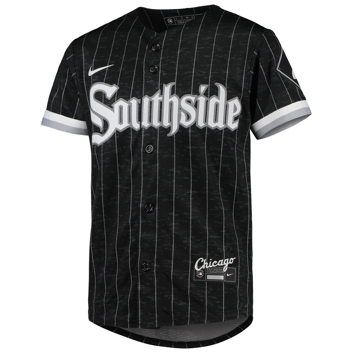Youth Chicago White Sox Luis Robert Nike Black/Anthracite City Connect Replica Player Jersey product image 2, provided for