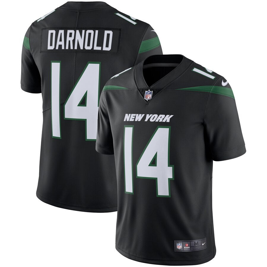 New York Jets Sam Darnold Nike Stealth Black Vapor Limited Jersey for Men product image 1, provided for visual reference and