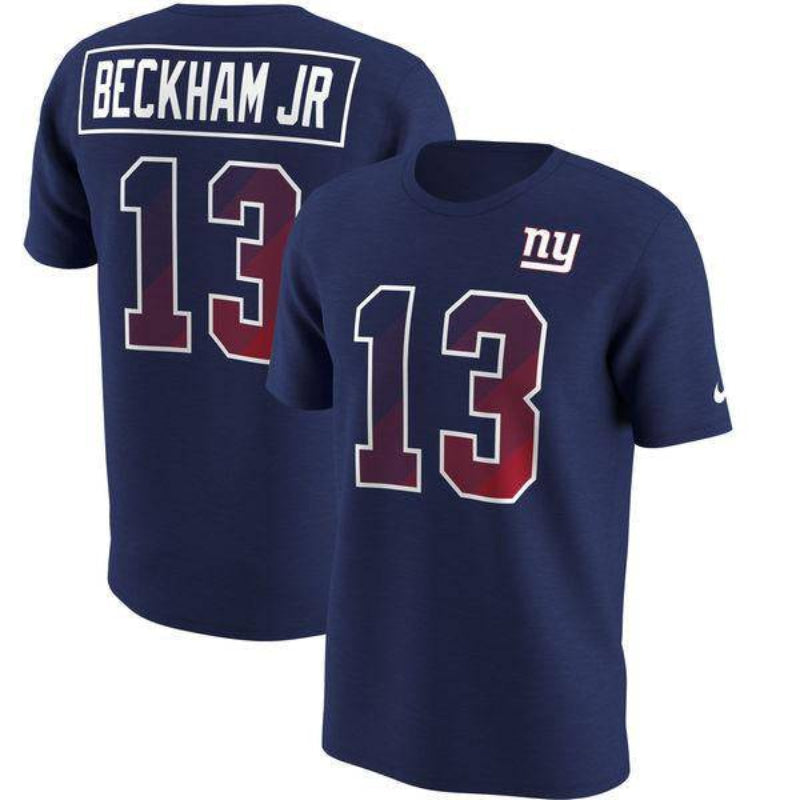 New York Giants Royal Nike Odell Beckham Jr. Prism Player T-Shirt for Men product image 1, provided for visual reference and