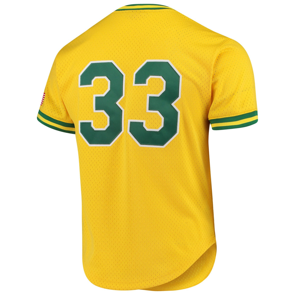 Mitchell & Ness Oakland Athletics Jose Canseco 1990 Cooperstown Collection Authentic Practice Jersey - Yellow product image