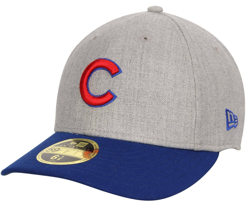 Chicago Cubs New Era Heathered Gray/Royal Change Up Low Profile 59FIFTY Fitted Hat for Men product image 1, provided for