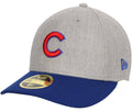 Chicago Cubs New Era Heathered Gray/Royal Change Up Low Profile 59FIFTY Fitted Hat for Men product image 1, provided for