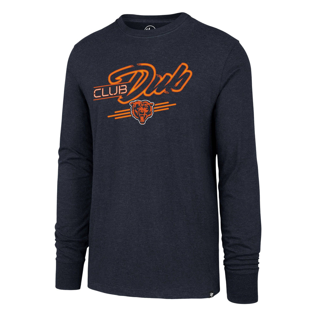 Chicago Bears NFL "Club Dub" Navy Regional Club Long Sleeve T-Shirt By ’47 Brand for Men product image 1, provided for