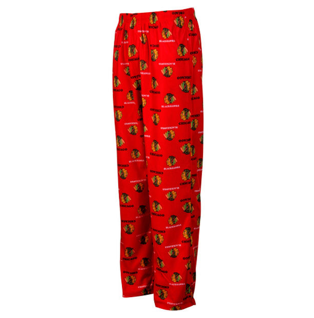 Youth NHL Chicago Blackhawks All Over Print Sleep Pajama Pants product image 1, provided for visual reference and product
