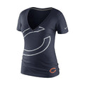 Nike Chicago Bears Tri-blend Reverse Logo T-Shirt for Women product image 1, provided for visual reference and product
