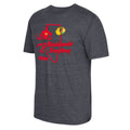 Mens CCM Chicago Blackhawks Triblend Territorial T-Shirt product image 1, provided for visual reference and product detail