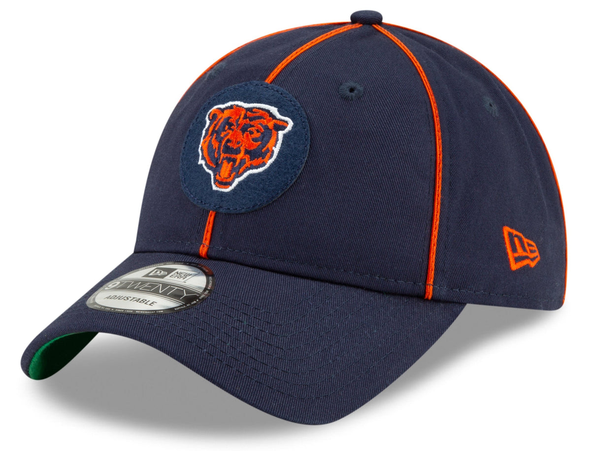Chicago Bears 2019 Established Collection Sideline 1920 Home Bear Head Logo Navy 9TWENTY Adjustable Hat product image 1,