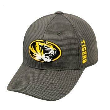 Missouri Tigers Gray Booster Plus One Fit Hat by Top of the World product image 1, provided for visual reference and product