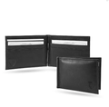 Chicago Blackhawks NHL Black RFID Blocking Shield Leather Billfold Wallet product image 1, provided for visual reference and