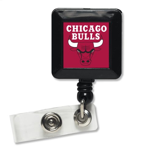 Chicago Bulls Retractable Badge Holder product image 1, provided for visual reference and product detail review