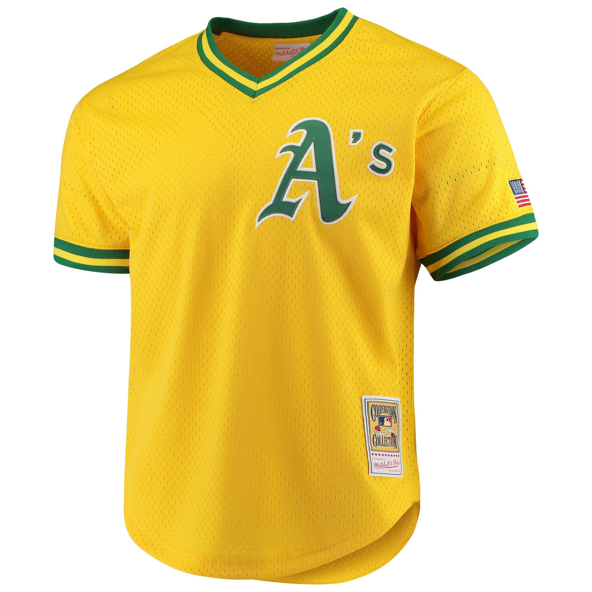 Mitchell & Ness Oakland Athletics Jose Canseco 1990 Cooperstown Collection Authentic Practice Jersey - Yellow product image