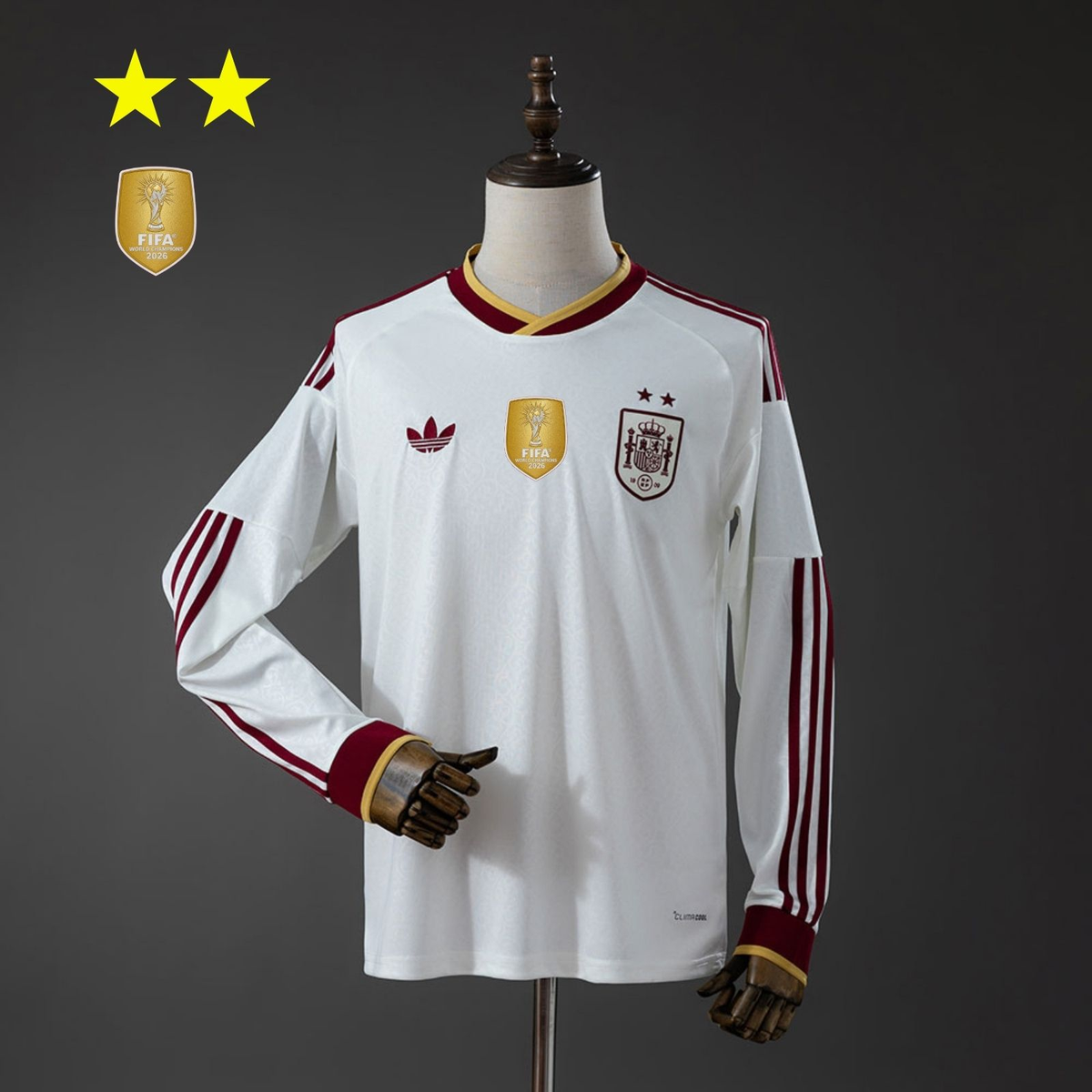 2-Star Spain Away Jersey 2026 World Cup Champion Long product image 1
