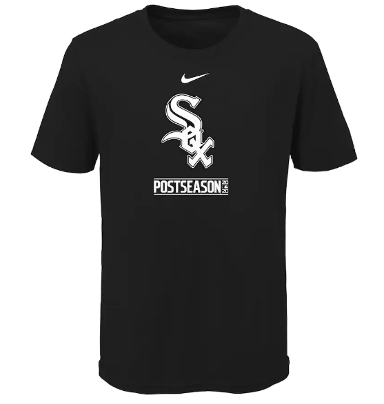 Chicago White Sox Nike Youth 2020 Postseason Authentic Collection T-Shirt - Black product image 1, provided for visual