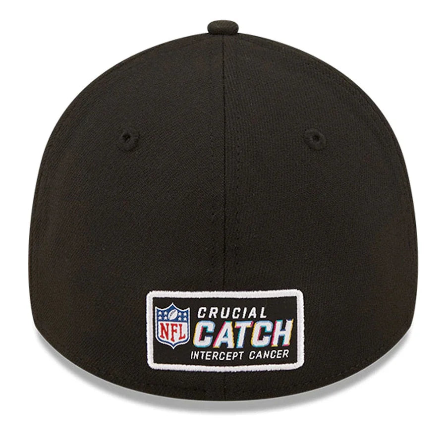 Chicago Bears New Era Crucial Catch 2022 NFL Coaches Sideline Primary Logo White/Black 39THIRTY Flex Hat for Men product