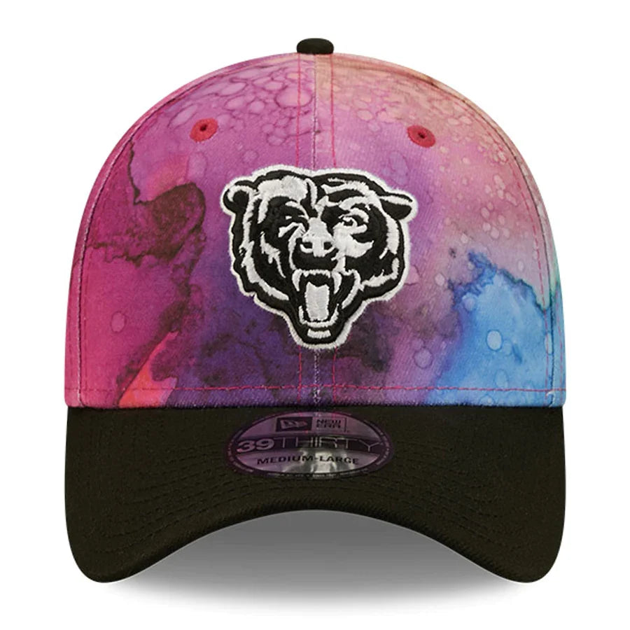 Chicago Bears New Era Crucial Catch 2022 NFL Sideline Mascot Logo Ink 39THIRTY Flex Hat for Men product image 2, provided