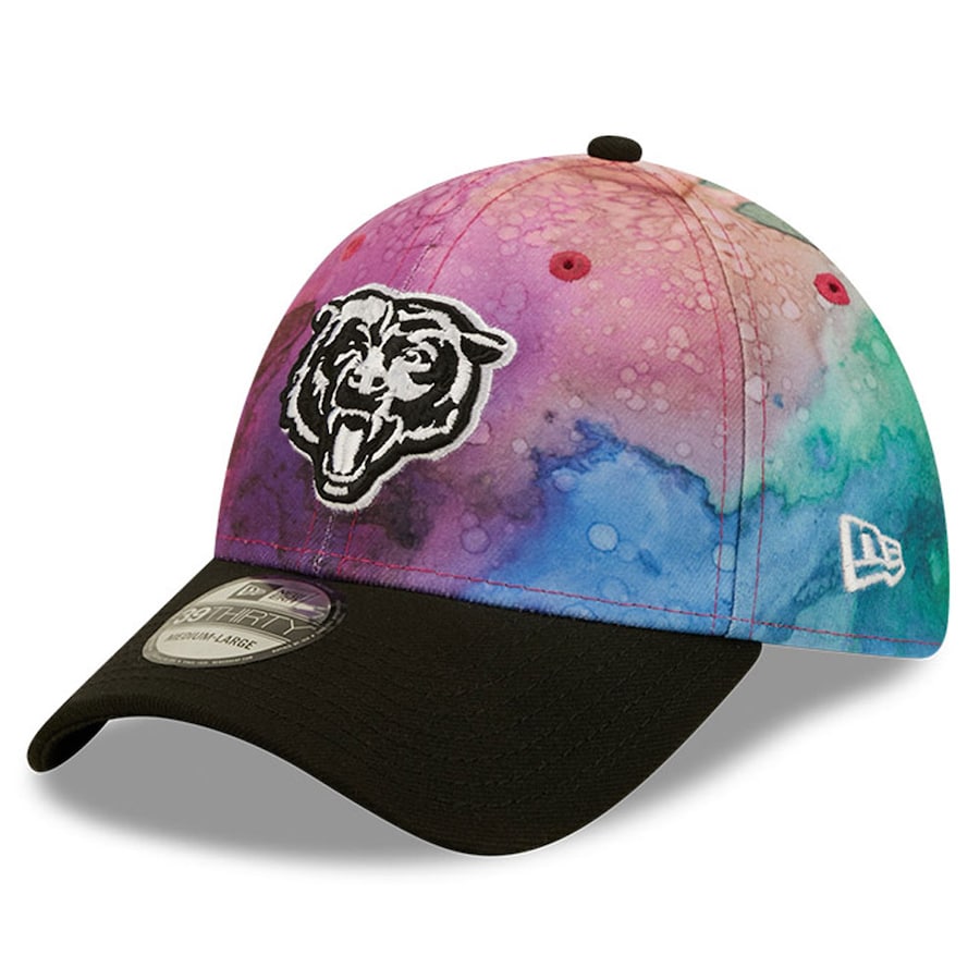 Chicago Bears New Era Crucial Catch 2022 NFL Sideline Mascot Logo Ink 39THIRTY Flex Hat for Men product image 3, provided