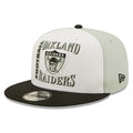 Oakland Raiders Historic Logo Retro Sport 3 Tone New Era 9FIFTY Snapback Hat product image 1, provided for visual reference