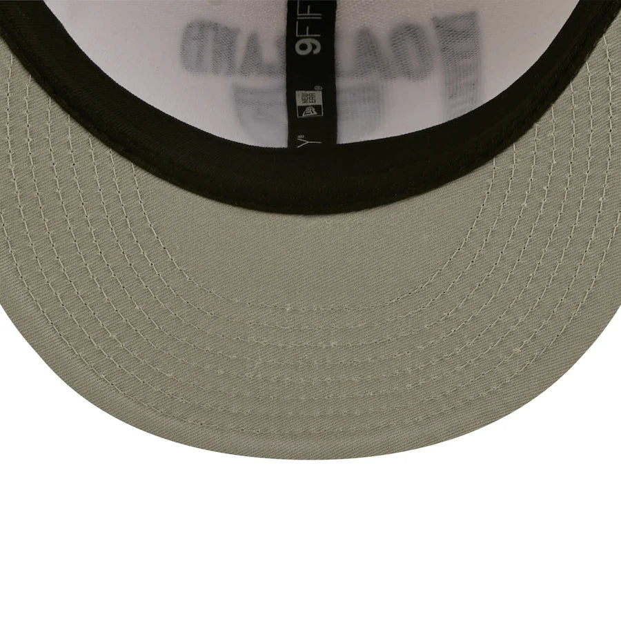 Oakland Raiders Historic Logo Retro Sport 3 Tone New Era 9FIFTY Snapback Hat product image 5, provided for visual reference