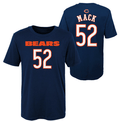 Toddler Chicago Bears Khalil Mack Navy Mainliner Name & Number T-Shirt product image 1, provided for visual reference and