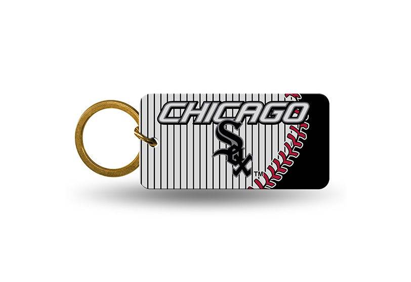 MLB Chicago White Sox Crystal View Key Ring by Rico Industries product image 1, provided for visual reference and product