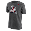 Arizona Wildcats Nike Gray Heather Performance T-Shirt product image 1, provided for visual reference and product detail
