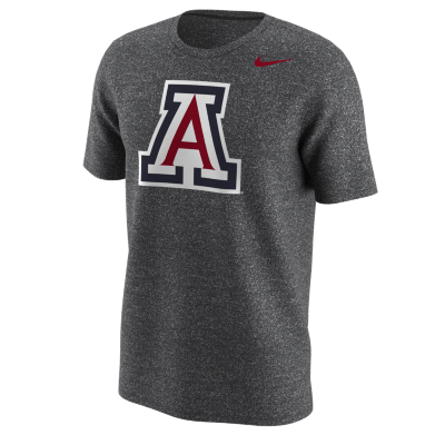 Arizona Wildcats Nike Gray Heather Performance T-Shirt product image 1, provided for visual reference and product detail