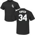 Youth Chicago White Sox Michael Kopech Majestic Black Official Name & Number T-Shirt product image 1, provided for visual