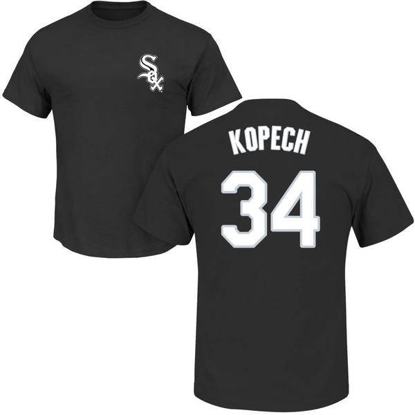 Youth Chicago White Sox Michael Kopech Majestic Black Official Name & Number T-Shirt product image 1, provided for visual