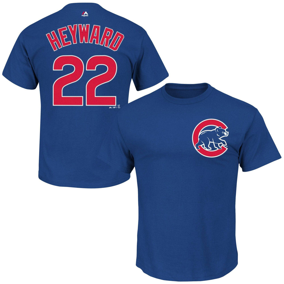 Chicago Cubs Jason Heyward Official Name & Number T-Shirt for Men product image 1, provided for visual reference and product