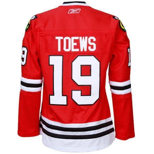 Womens Chicago Blackhawks Jonathan Toews Reebok Home Replica Jersey product image 1, provided for visual reference and