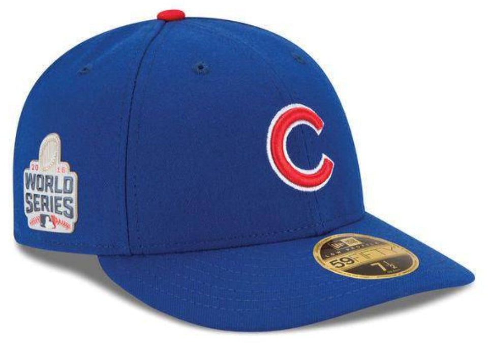 Chicago Cubs Authentic Collection On-Field 59FIFTY Low Profile Game Cap with 2016 World Series Patch Size 8 product image 1,