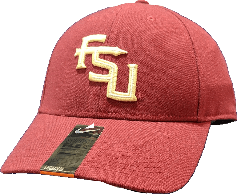 Nike Florida State Seminoles Maroon Swoosh Flex Performance Hat product image 1, provided for visual reference and product