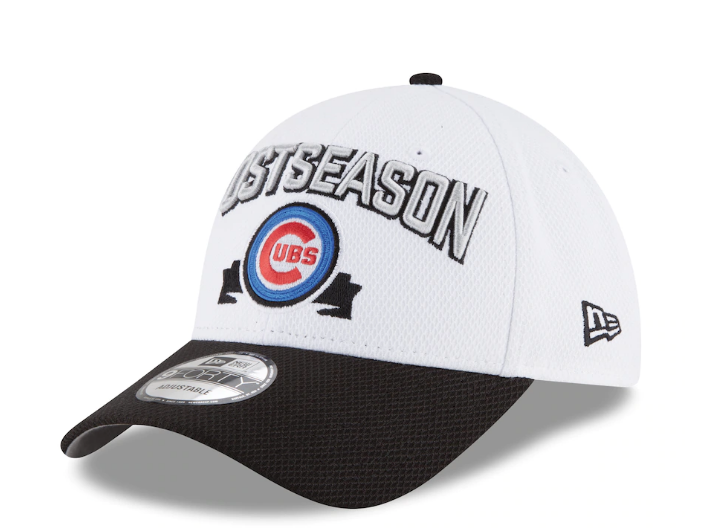 Chicago Cubs New Era White 2016 Division Series Winner Locker Room 9FORTY Adjustable Hat for Men product image 1, provided