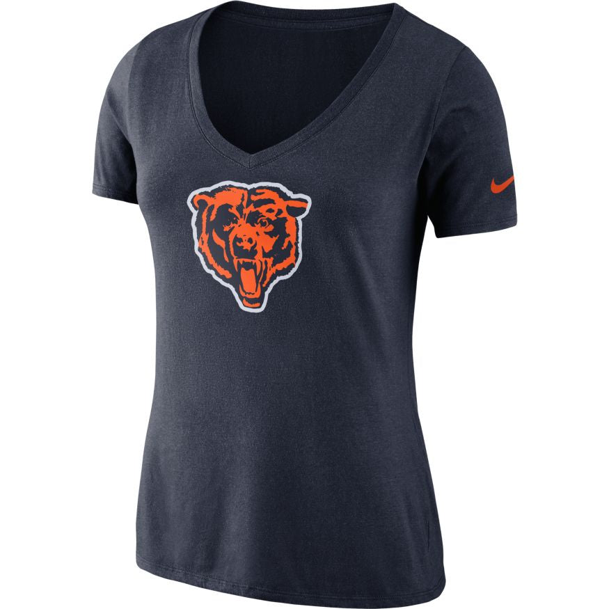 Nike Chicago Bears Historic Triblend T-Shirt for Women product image 1, provided for visual reference and product detail