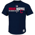 MLB Cleveland Indians Navy Authentic Collection Team Favorite T-Shirt for Men product image 1, provided for visual reference