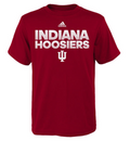 Indiana Hoosiers Men Hustle Sideline Ultimate T-Shirt By Adidas product image 1, provided for visual reference and product