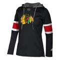 Women’s Adidas Chicago Blackhawks Black Jersey Crewdie Hoodie product image 1, provided for visual reference and product