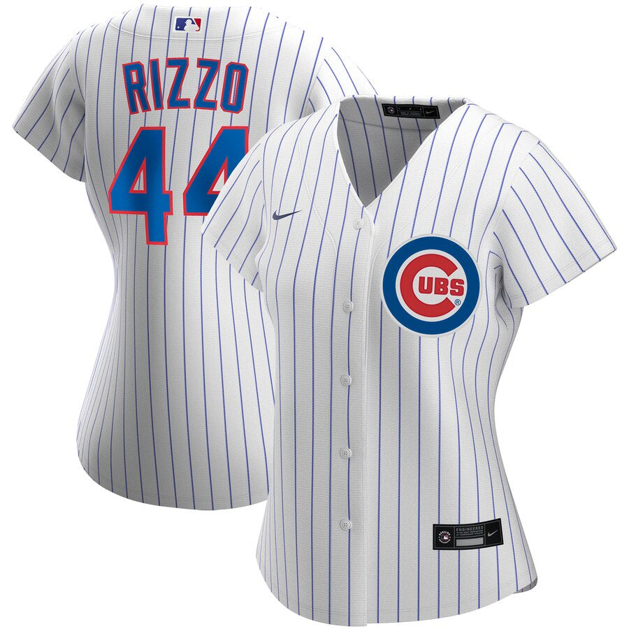 Chicago Cubs Anthony Rizzo Nike White Home Replica Player Jersey for Women product image 1, provided for visual reference