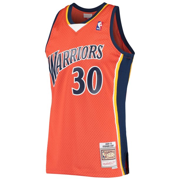 Mitchell & Ness Stephen Curry Orange Golden State Warriors 2009-2010 Hardwood Classics Swingman Jersey for Men product image