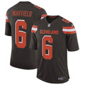 Cleveland Browns Baker Mayfield Nike Brown Speed Machine Limited Jersey for Men product image 1, provided for visual