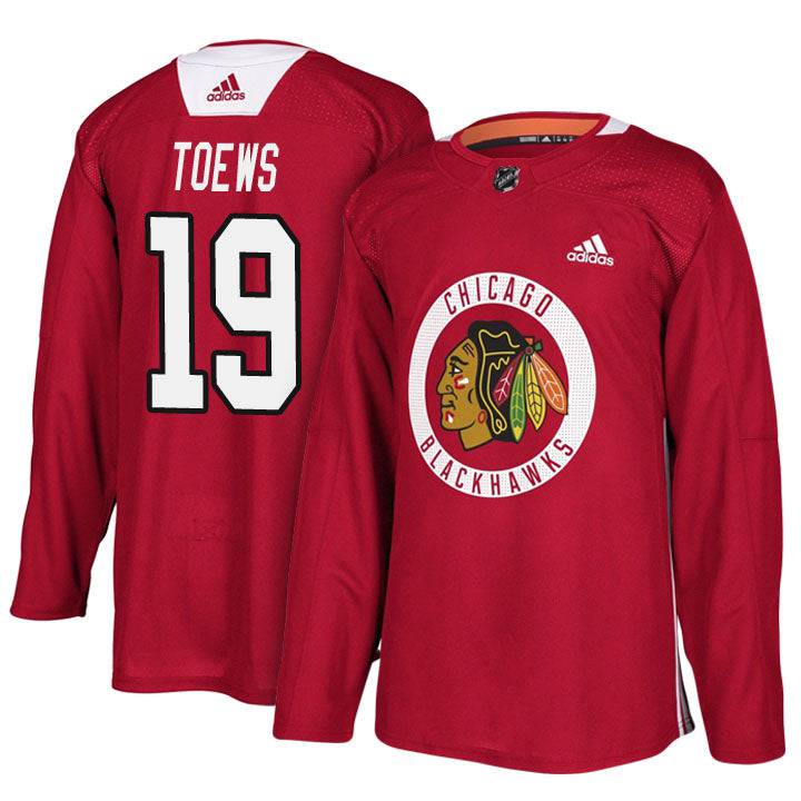 Chicago Blackhawks Jonathan Toews Adidas Red Authentic Practice Jersey for Men product image 1, provided for visual