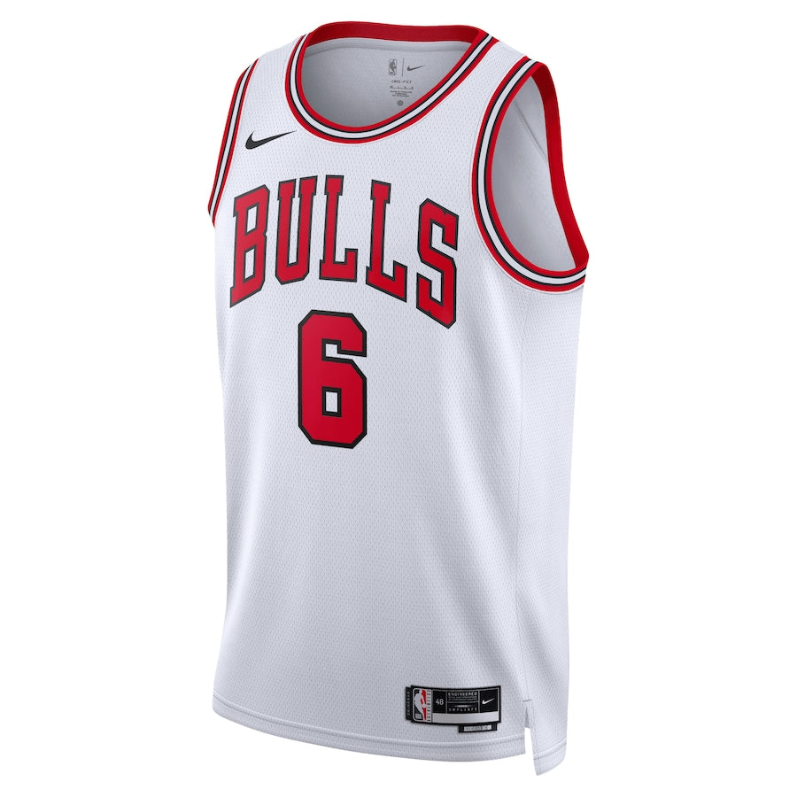 Youth Chicago Bulls Alex Caruso White Nike Swingman Icon Jersey product image 2, provided for visual reference and product