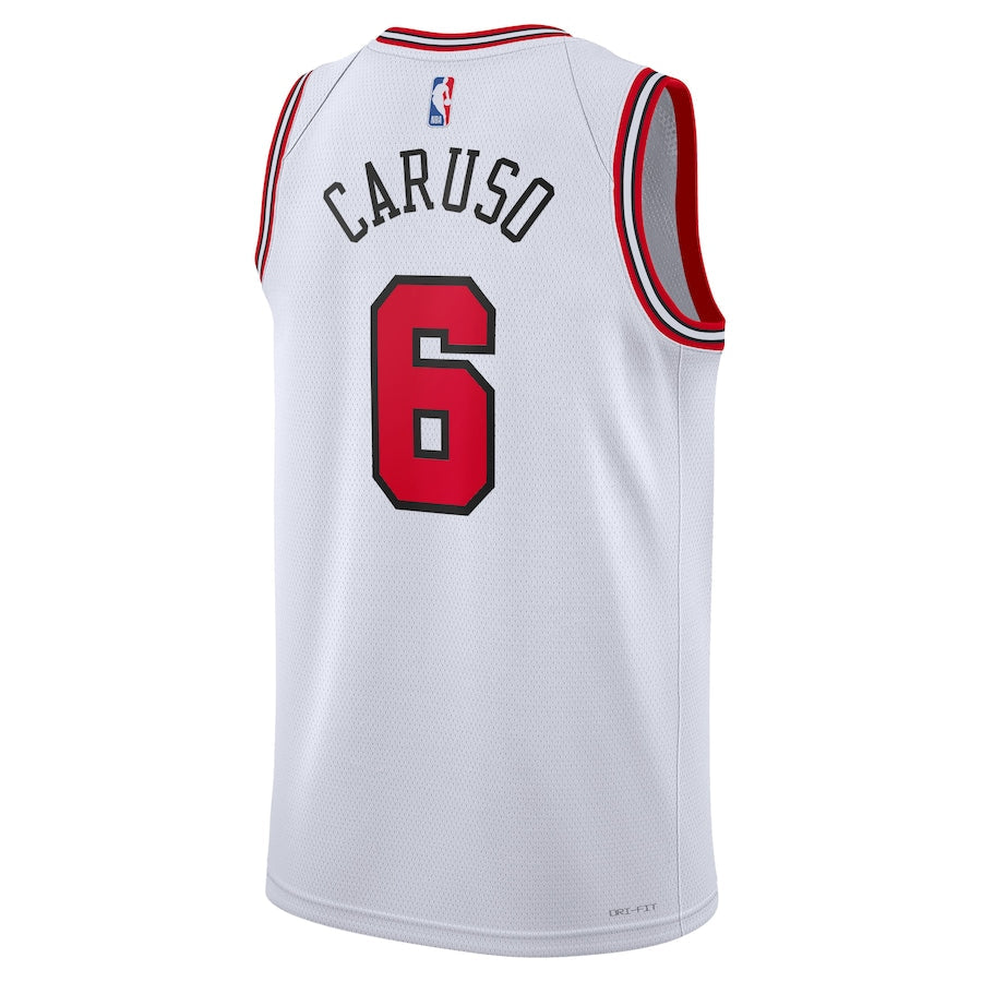 Youth Chicago Bulls Alex Caruso White Nike Swingman Icon Jersey product image 3, provided for visual reference and product