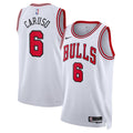 Youth Chicago Bulls Alex Caruso White Nike Swingman Icon Jersey product image 1, provided for visual reference and product