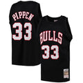 Chicago Bulls Scottie Pippen Black Team Color Swingman Jersey by Mitchell & Ness for Men product image 1, provided for