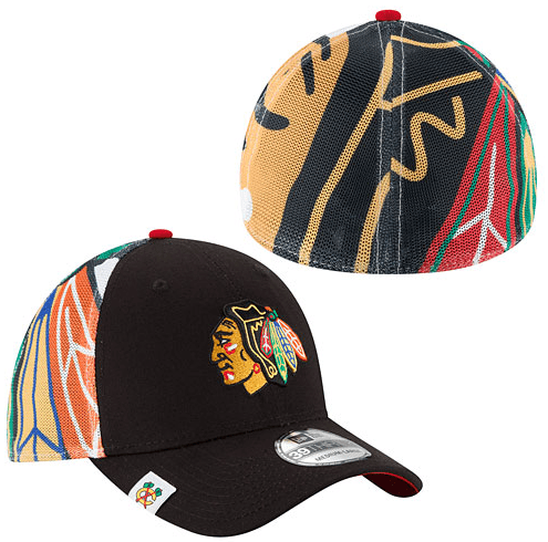 Child/Youth Reebok Chicago Blackhawks Jr Logo Wrapped 39THIRTY Flex Fit Hat product image 1, provided for visual reference
