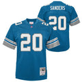 Youth Detroit Lions Barry Sanders Mitchell & Ness Honolulu Blue Retired Player Vintage Replica Jersey product image 1,