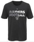 Las Vegas Raiders Youth NFL Flux Dual Blend Short Sleeve T-Shirt product image 1, provided for visual reference and product